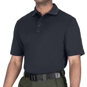 BLAUR POLO 100% COTTON UNIFORM WORK WEAR APPAREL DARK NAVY SZ LG NWT